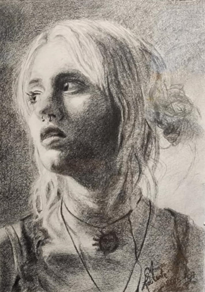 Gabrielle Graphite 10"X8'' (collection Privée)