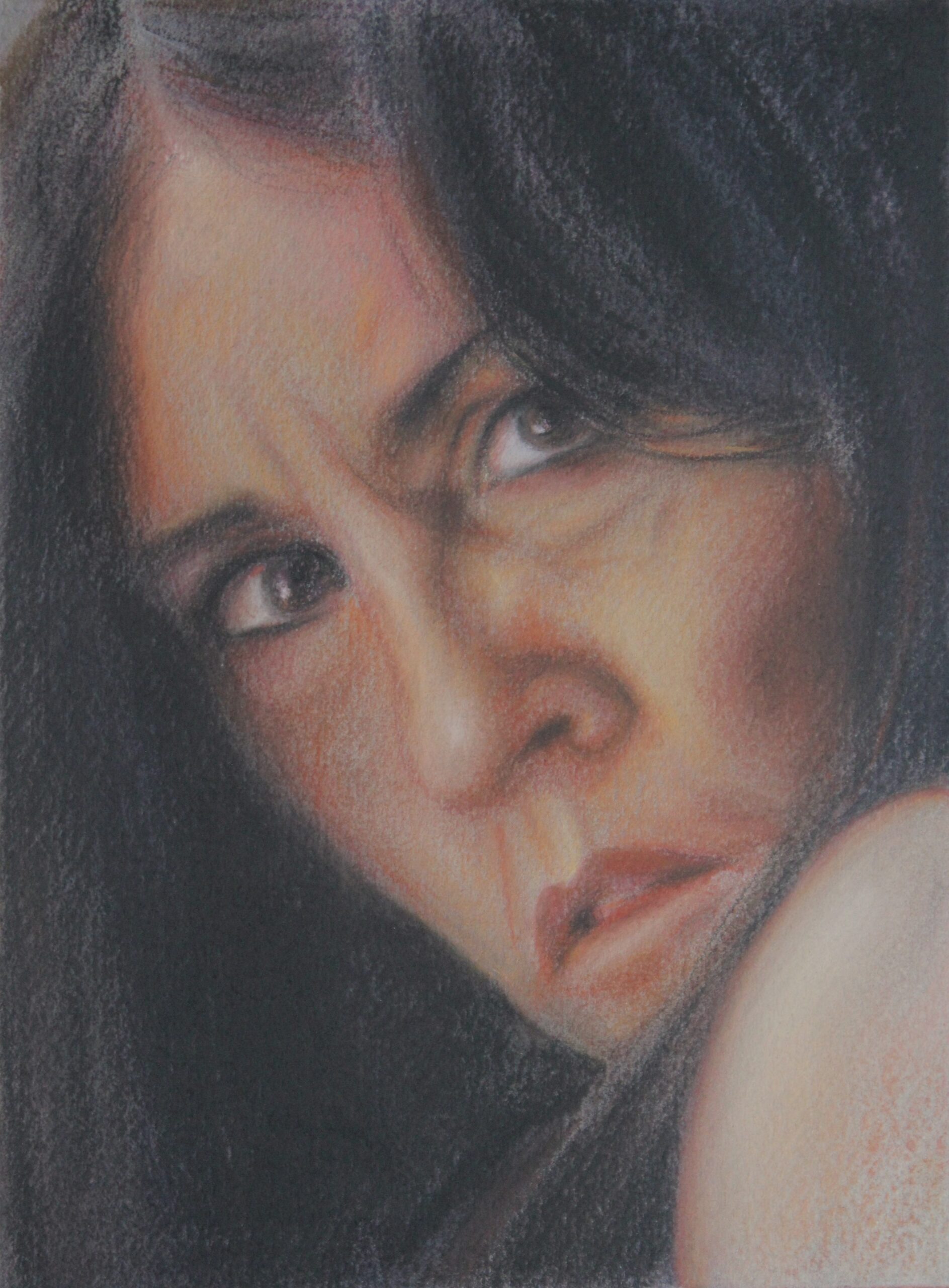 Maîtresse Pastel 8" X 6" (collection Privée)