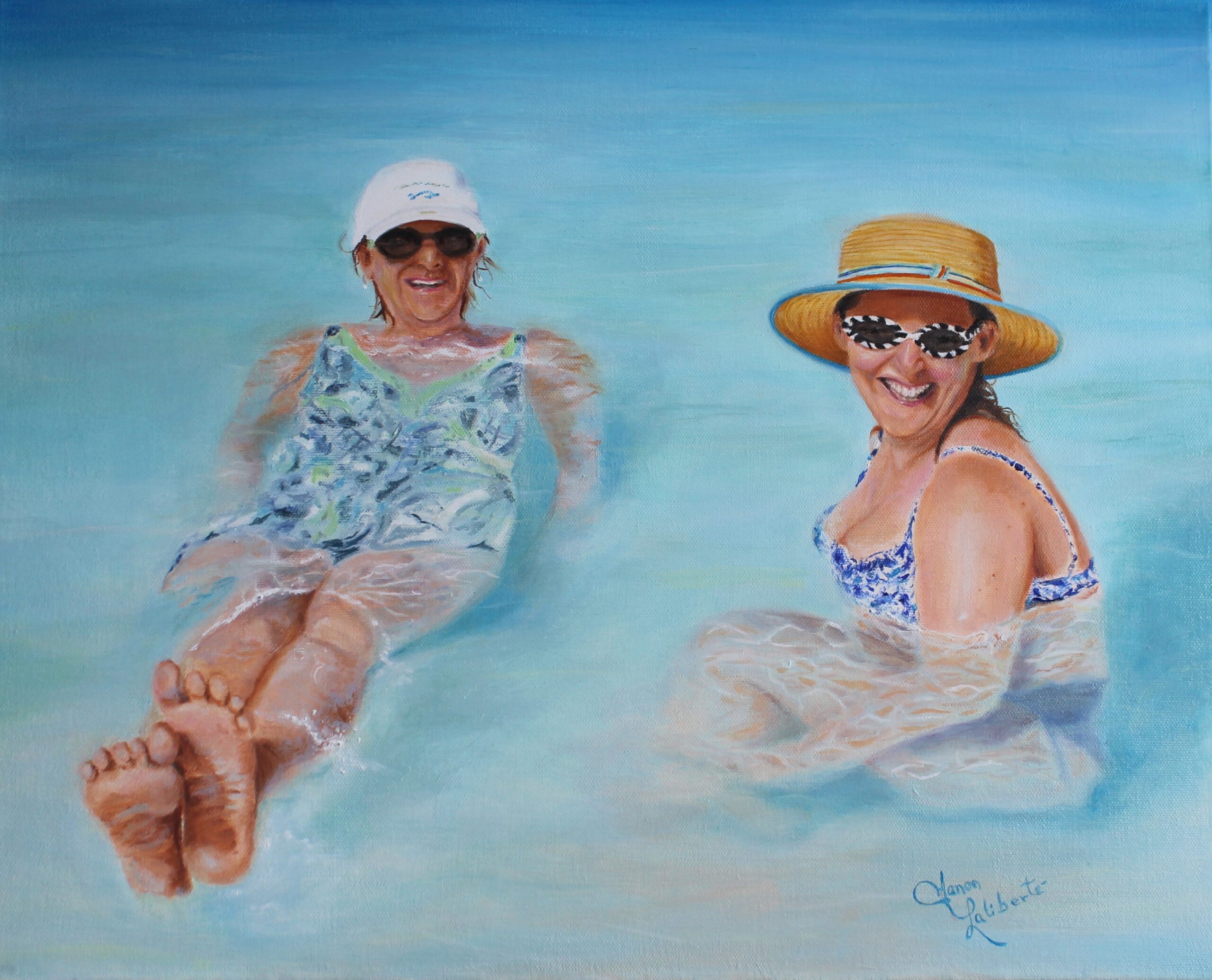 Bain de soleil_Huile\oil 16''X20" (Collection privée - Private collection)